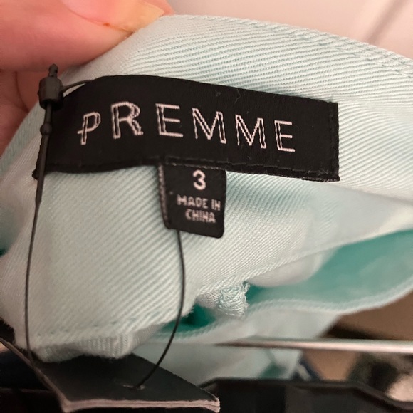 Mint Green Side Snap Wide Leg Pants - Picture 5 of 14